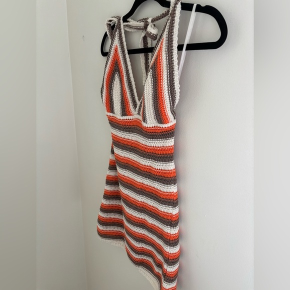 Neon & Nylon Crochet Halterneck Mini Dress NWT - Picture 8 of 10